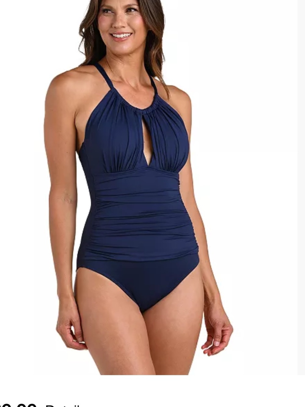 La Blanca Navy Blue One Piece Swim Suit Size 10